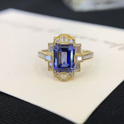 Amethyst Prism ring
